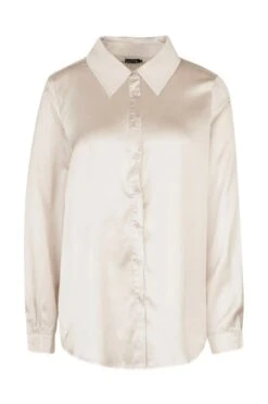 Langärmliges Oversize Hemd Aus Satin -Mode für Sie Geschäft dzz16493 champagne xl 2