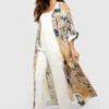 Maxi-Kimono Mit Blumenprint