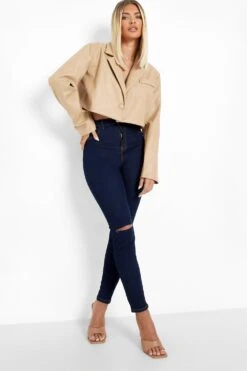 Jeggings Mit Riss Am Knie