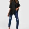 Zerrissene Skinny Jeans Mit Ausgefranstem Saum