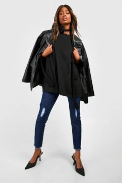 Zerrissene Skinny Jeans Mit Ausgefranstem Saum -Mode für Sie Geschäft fzz13296 indigo xl 2