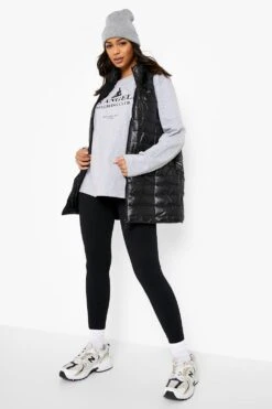 Glänzende Midi-Weste 8 Glänzende Midi-Weste -Mode für Sie Geschäft fzz17488 black xl 2