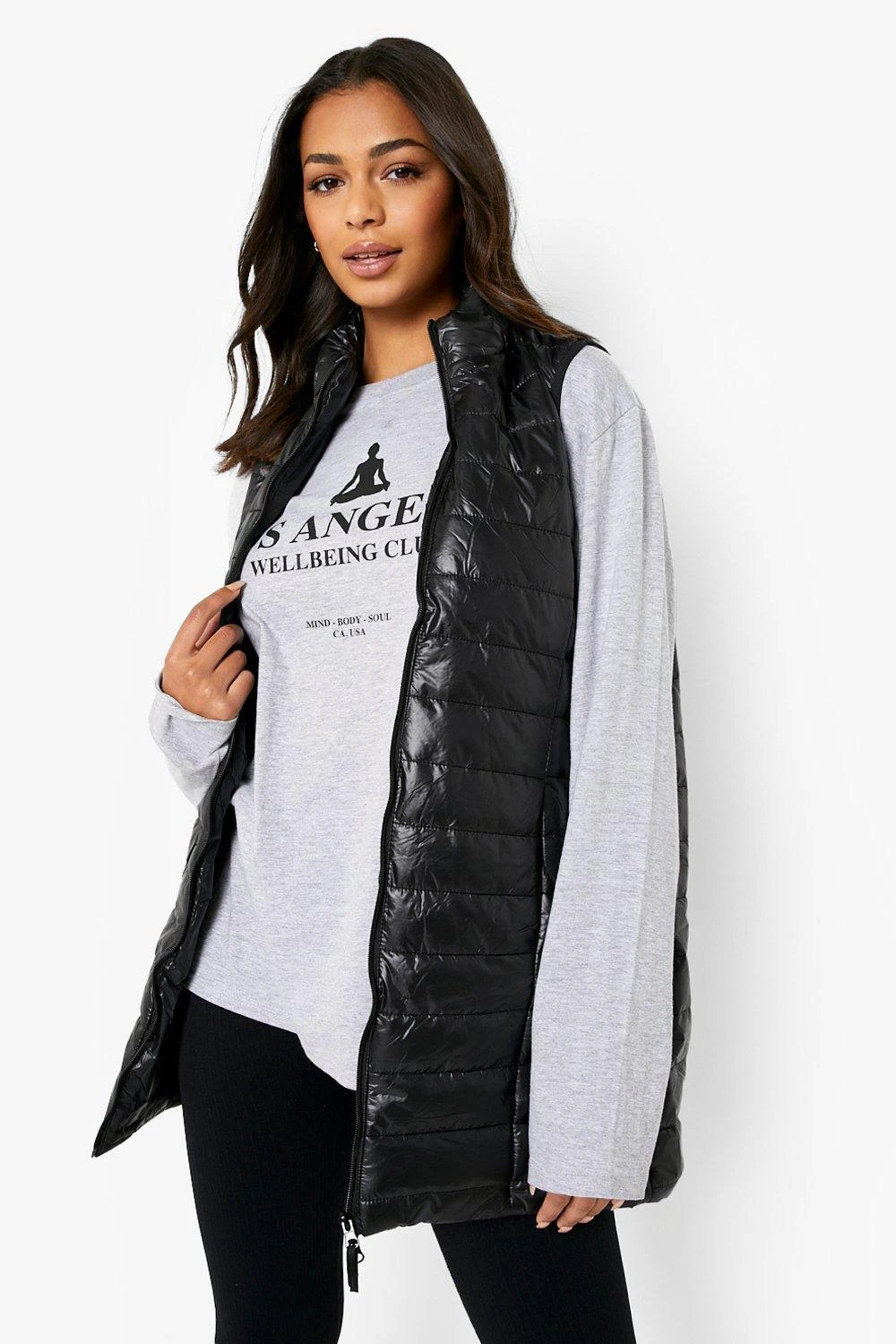 Glänzende Midi-Weste 6 Glänzende Midi-Weste – Bild 4