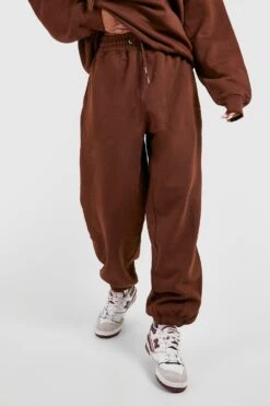 Recycelte Premium Oversize Jogginghose -Mode für Sie Geschäft fzz23660 chocolate xl 3