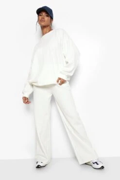 Recycelte Jogginghose Mit Geradem Bein 8 Recycelte Jogginghose Mit Geradem Bein -Mode für Sie Geschäft fzz24454 cream xl 2