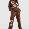 Oversize Jogginghose Mit Smiley-Print