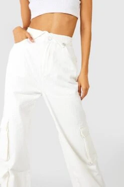 Lockere Cargo-Jeans -Mode für Sie Geschäft fzz25879 off20white xl 3