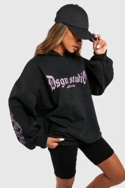 Oversize Hoodie Mit Dsgn Studio Gothic Print