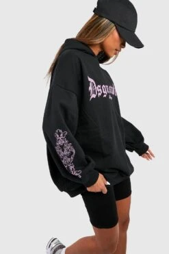 Oversize Hoodie Mit Dsgn Studio Gothic Print -Mode für Sie Geschäft fzz39356 black xl 2