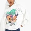 Oversize Hoodie Mit Schmetterlings-Grafitti 1 Oversize Hoodie Mit Schmetterlings-Grafitti -Mode für Sie Geschäft fzz39630 ecru xl