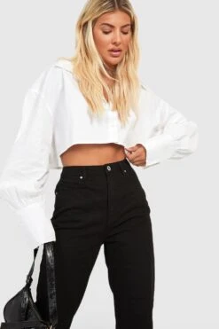 Basics Slim-Fit Jeans Mti Hohem Bund 8 Basics Slim-Fit Jeans Mti Hohem Bund -Mode für Sie Geschäft fzz40492 black xl 2