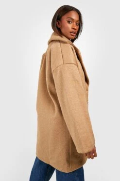 Strukturierter Mantel In Wolloptik -Mode für Sie Geschäft fzz48058 camel xl 1