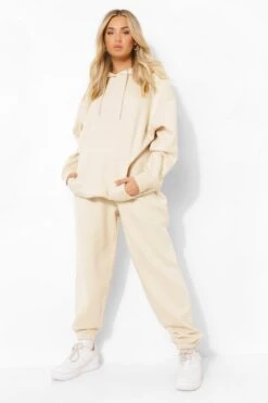 Basic Oversized-Jogginghose -Mode für Sie Geschäft fzz51311 stone xl 2