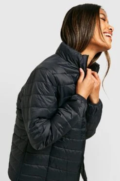 Steppjacke Mit Trichterkragen -Mode für Sie Geschäft fzz56724 black xl 3