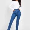 Basics Skinny Jeans Mit Hohem Bund