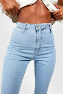 Disco-Jeans Mit Hohem Bund -Mode für Sie Geschäft fzz70487 light20blue xl 3