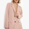 Lockerer Blazer Mit Taschen-Detail -Mode für Sie Geschäft gzz00391 nude xl
