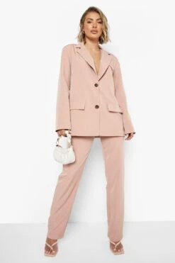 Lockerer Blazer Mit Taschen-Detail -Mode für Sie Geschäft gzz00391 nude xl 2