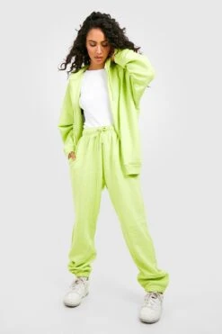 Recycelte Basic Oversize Jogginghose -Mode für Sie Geschäft gzz02906 lime xl 2
