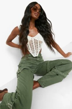 Skinny Cargo-Schlagjeans 9 Skinny Cargo-Schlagjeans -Mode für Sie Geschäft gzz04918 washed20khaki xl 3