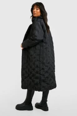 Pufferjacke Mit Gestepptem Detail -Mode für Sie Geschäft gzz09277 black xl 1