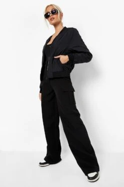 Oversize Bomberjacke -Mode für Sie Geschäft gzz09810 black xl 2