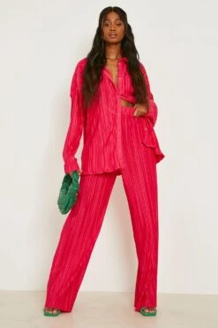 Lockeres Mattes Plissee-Hemd -Mode für Sie Geschäft gzz10430 candy20pink xl 2