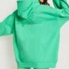 Bestickter Oversize Hoodie -Mode für Sie Geschäft gzz15447 green xl