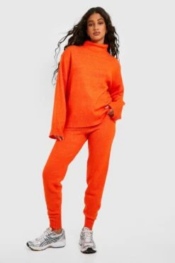 Trainingsanzug Mit Rollkragen -Mode für Sie Geschäft gzz15626 orange xl 2