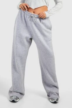 Plus Low-Rise Jogginghose Mit Weitem Bein -Mode für Sie Geschäft gzz21701 grey20marl xl 3