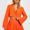 Kurzer Blazer Mit Weiten Ärmeln 2 Kurzer Blazer Mit Weiten Ärmeln -Mode für Sie Geschäft gzz22090 orange xl