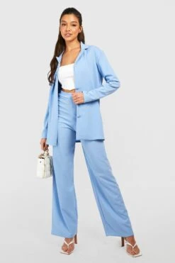 Lockerer Jersey-Blazer -Mode für Sie Geschäft gzz23551 powder20blue xl 2