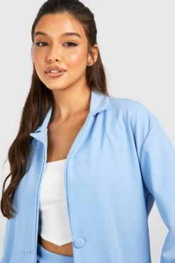 Lockerer Jersey-Blazer -Mode für Sie Geschäft gzz23551 powder20blue xl 3