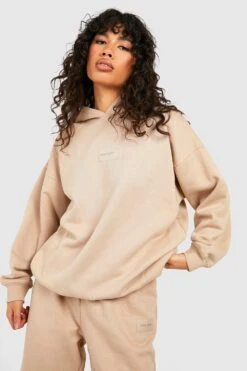 Oversize Dsgn Studio Sports Hoodie -Mode für Sie Geschäft gzz23714 taupe xl 2
