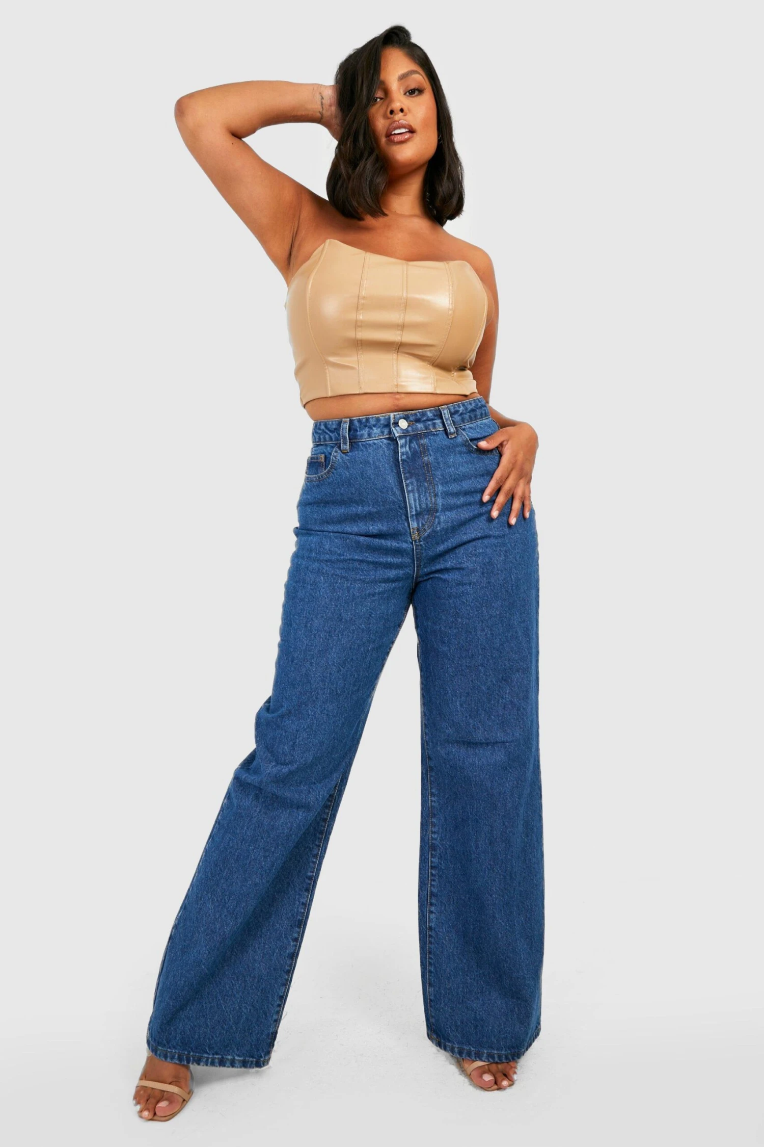 Plus Jeans Mit Extrem Weitem Bein 3 Plus Jeans Mit Extrem Weitem Bein