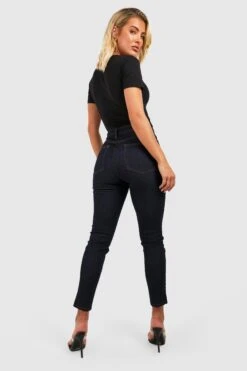 Indigoblaue Skinny Jeans Mit Mittelhohem Bund -Mode für Sie Geschäft gzz24291 washed20indigo xl 1