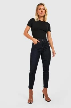 Indigoblaue Skinny Jeans Mit Mittelhohem Bund -Mode für Sie Geschäft gzz24291 washed20indigo xl 2