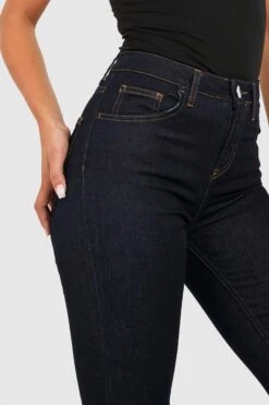 Indigoblaue Skinny Jeans Mit Mittelhohem Bund -Mode für Sie Geschäft gzz24291 washed20indigo xl 3
