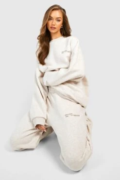 Premium Oversize Jogginghose -Mode für Sie Geschäft gzz24659 oatmeal xl 2