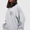 Oversize Sweatshirt Mit Applique -Mode für Sie Geschäft gzz25625 grey xl
