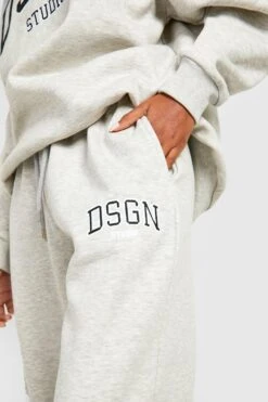 Oversize Jogginghose Mit Applikation -Mode für Sie Geschäft gzz27777 ash20grey xl 3