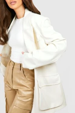 Oversize Utility-Blazer 9 Oversize Utility-Blazer -Mode für Sie Geschäft gzz28056 ecru xl 3