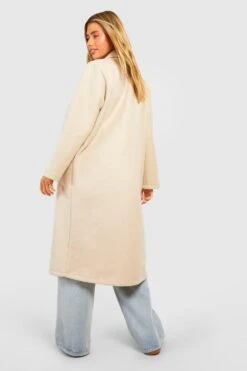 Langer Mantel In Wolloptik -Mode für Sie Geschäft gzz28216 stone xl 1