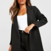 Lockerer Basic Blazer -Mode für Sie Geschäft gzz34538 black xl