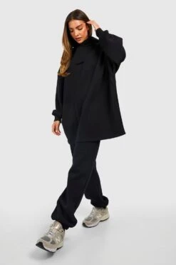 Premium Oversize Hoodie Mit Slogan -Mode für Sie Geschäft gzz34829 black xl 2