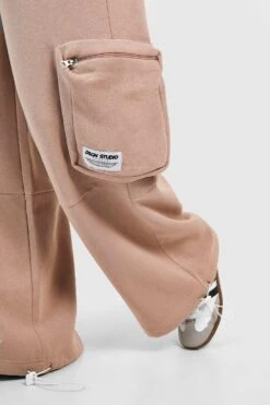 Oversize Cargo-Jogginghose -Mode für Sie Geschäft gzz36249 taupe xl 3