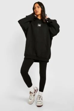 Super Oversize Hoodie Mit Ds Slogan -Mode für Sie Geschäft gzz36676 black xl 2