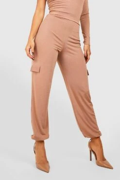 Strukturierte Cargo-Jogginghose 9 Strukturierte Cargo-Jogginghose -Mode für Sie Geschäft gzz37854 camel xl 3