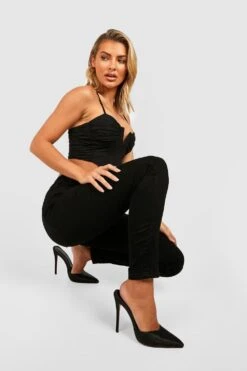 Butt-Shaper Denim-Jeggings -Mode für Sie Geschäft gzz37900 black xl 2