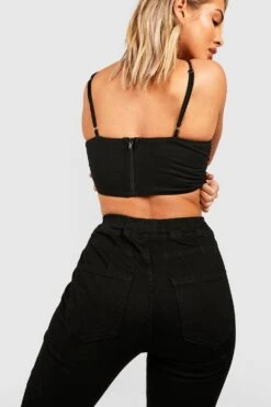 Butt-Shaper Denim-Jeggings -Mode für Sie Geschäft gzz37900 black xl 3